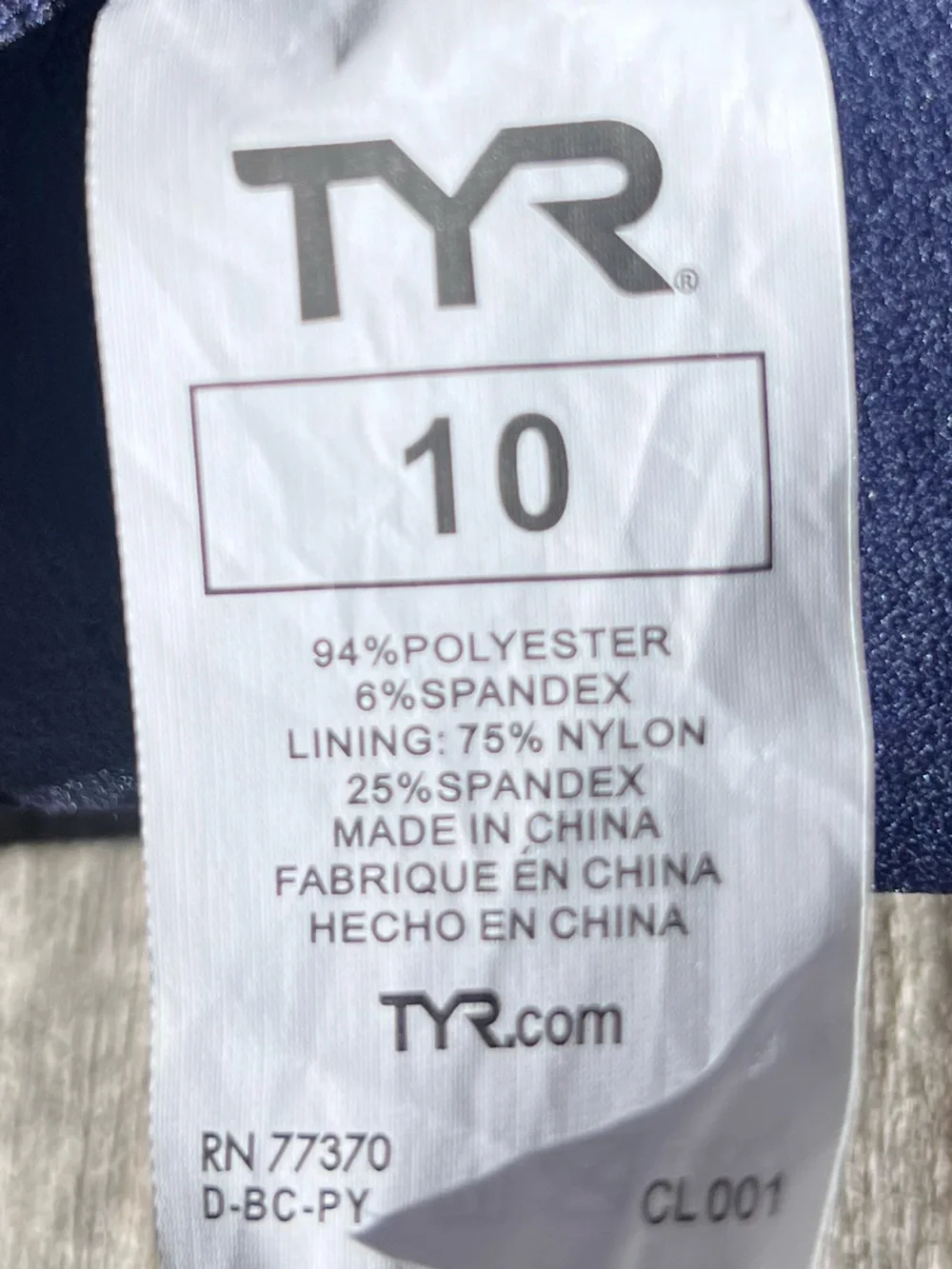 🌻NEW w/tag TYR Durafast Elite Max Splice Controlfit One-Piece Swimsuit Size 10